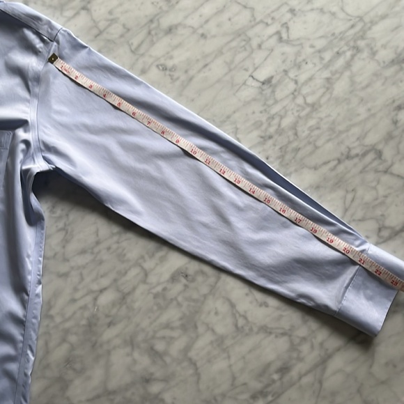 Proper Cloth Non-Iron Stretch Supima Light Blue Twill Dress Shirt - Custom Size - Picture 8 of 9